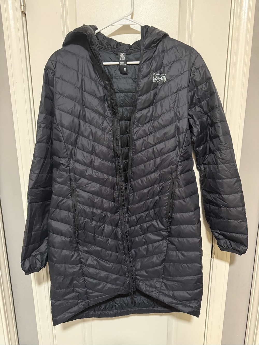Mountain Hardwear Women's Black Packable Quilted Hooded Puffer Coat